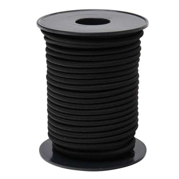 Svart elastisk spännare WERKA PRO Ø 4mm x 20m