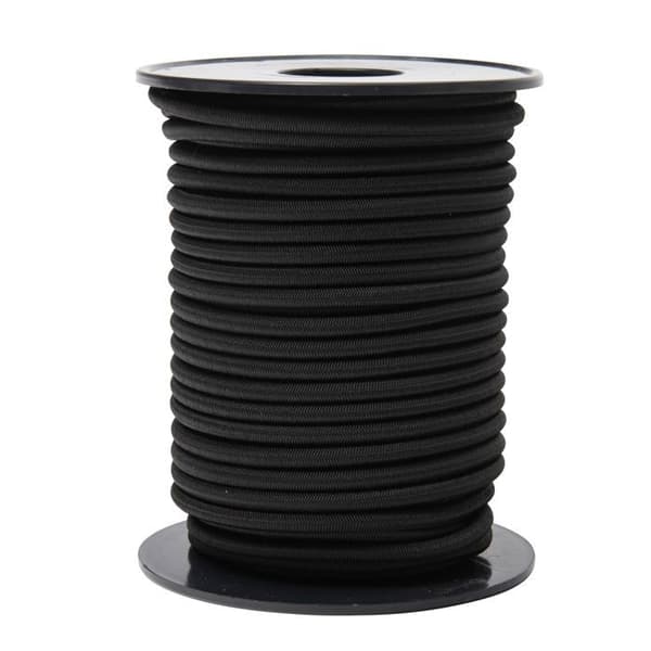 Svart elastisk spännare WERKA PRO Ø 4mm x 20m
