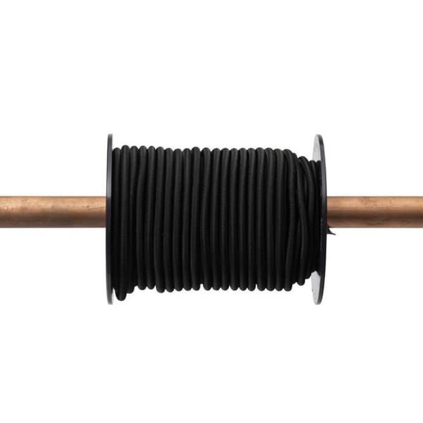 Svart elastisk spännare WERKA PRO Ø 4mm x 20m