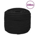 Miniatyrbild 1 av 2: Rep svart 12 mm 100 m polyester