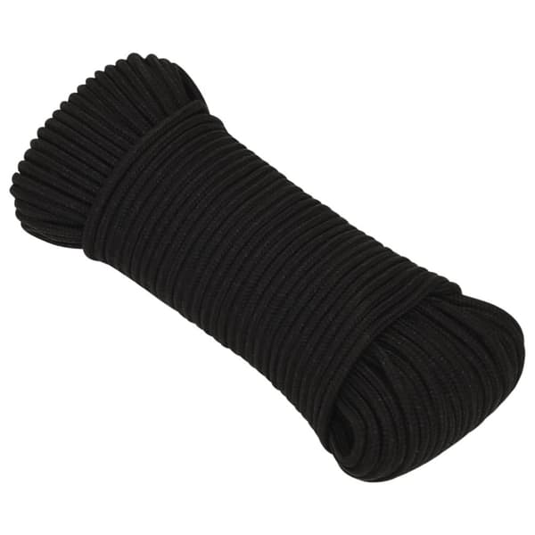 Rep svart 3 mm 100 m polyester