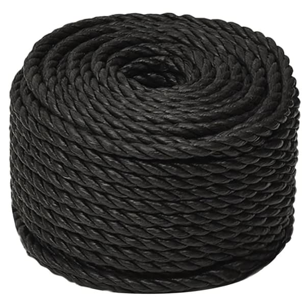 Rep svart 16 mm 25 m polypropen