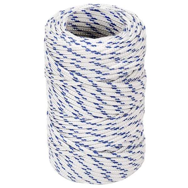 Båtlina vit 2 mm 50 m polypropylen