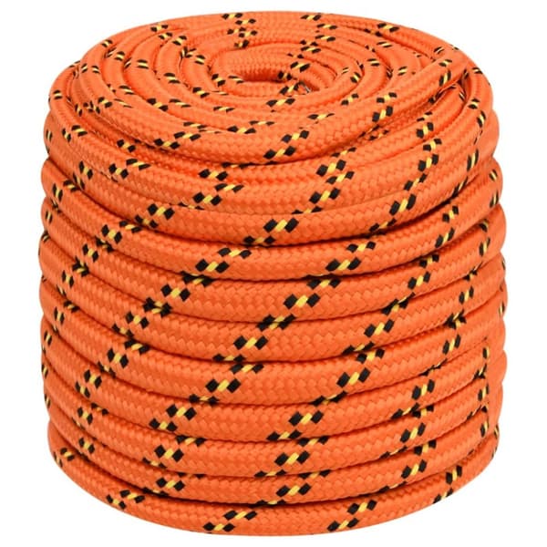 Båtlina orange 18 mm 25 m polypropylen