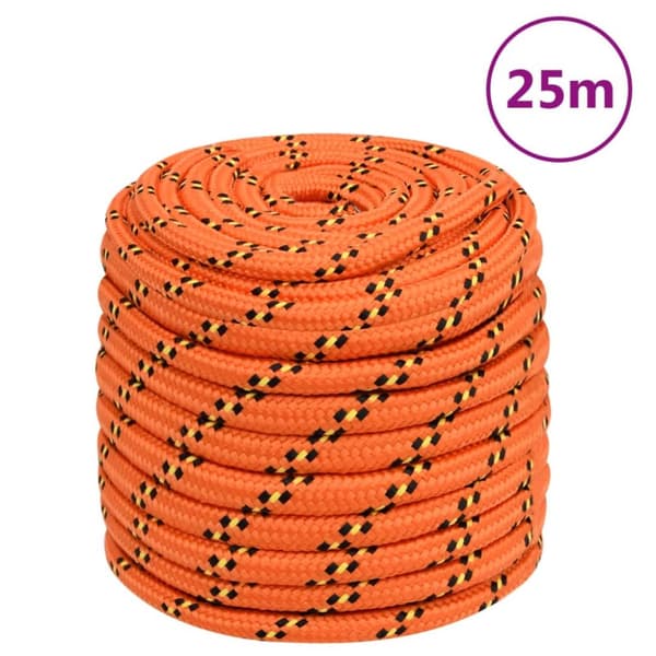 Båtlina orange 18 mm 25 m polypropylen