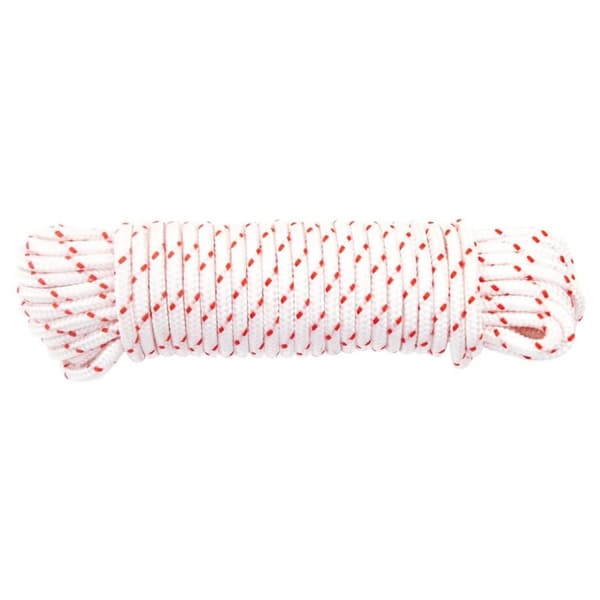vidaXL startsnor Ø4 mm 10 m nylon hvid og rød