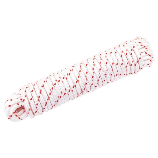 vidaXL Startsnoren hvit og rød Ø6 mm 10 m nylon