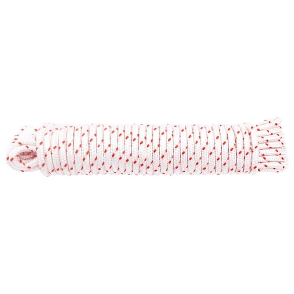 vidaXL startsnor Ø5 mm 10 m nylon hvid og rød