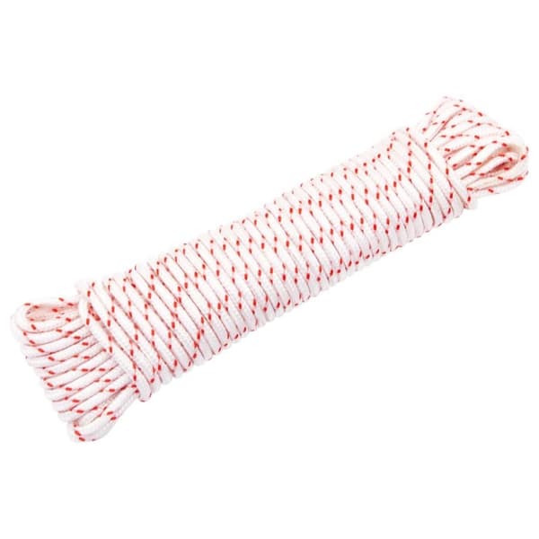 vidaXL startsnor Ø5 mm 10 m nylon hvid og rød