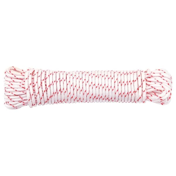 vidaXL Pull Starter Naru Valkoinen ja Punainen Ø3 mm 10 m Nylon