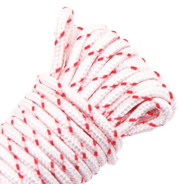 vidaXL Pull Starter Naru Valkoinen ja Punainen Ø3 mm 10 m Nylon