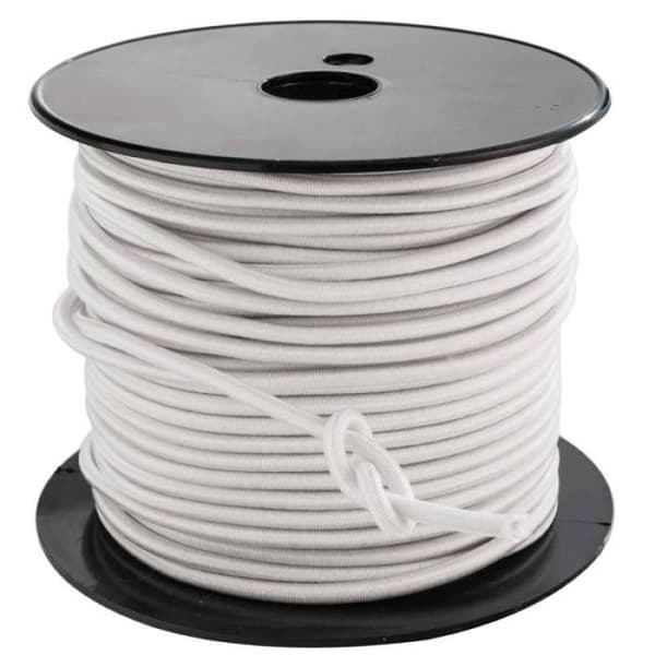 Vit spännare 4mm x 50 meter på rulle