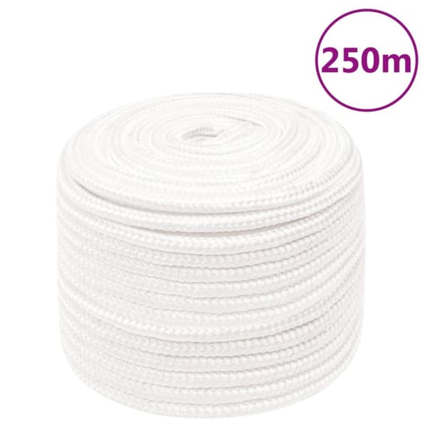 Båtlina helvit 14 mm 250 m polypropylen