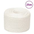 Miniatyrbild 1 av 2: Rep Vit 14 mm 25 m polypropylen