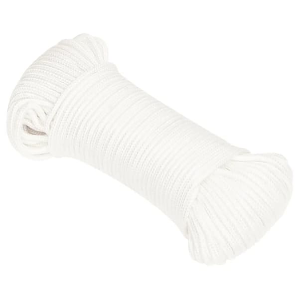 Båtlina helvit 3 mm 50 m polypropylen