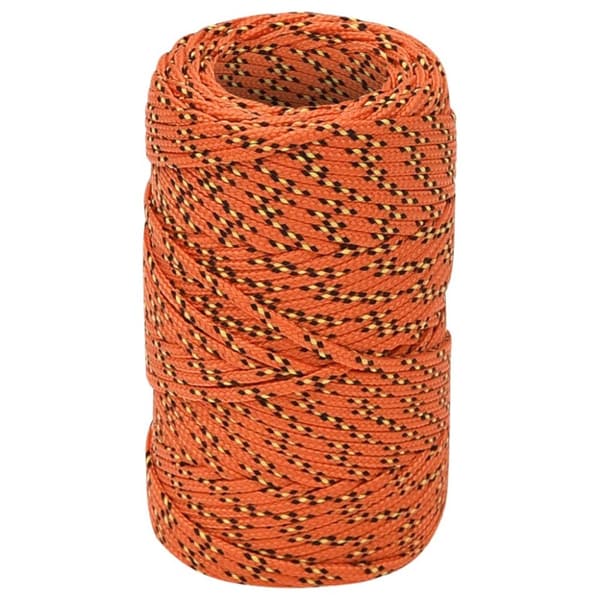Båtlina orange 2 mm 250 m polypropen