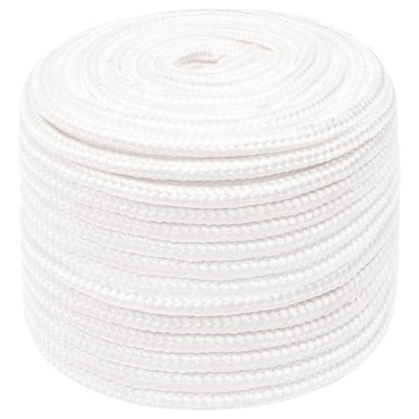 Båtlina helvit 14 mm 25 m polypropylen
