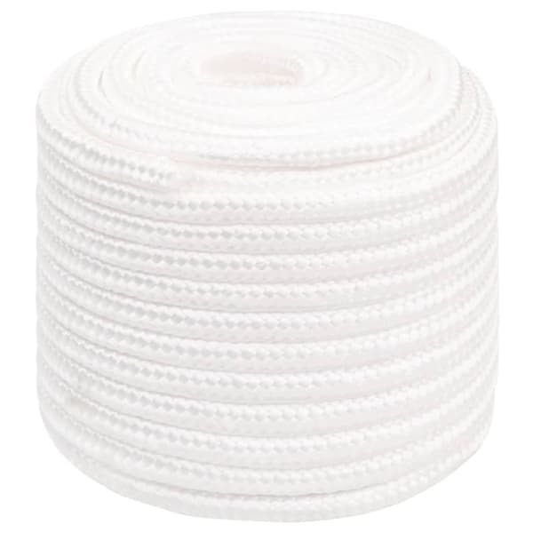 Båtlina helvit 16 mm 100 m polypropylen