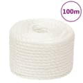 Miniatyrbild 1 av 2: Rep vit 16 mm 100 m polypropylen