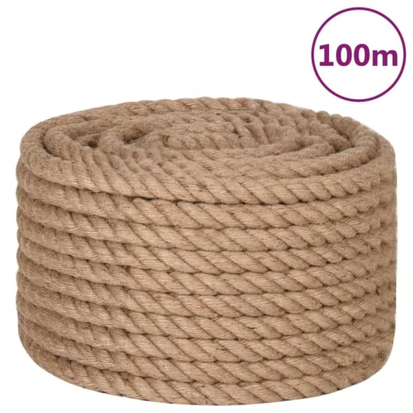 Juterep 100 m långt 16 mm tjockt