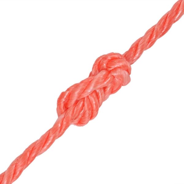 Tvinnat rep i polypropylen 14 mm 250 m orange