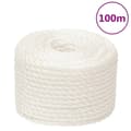 Miniatyrbild 1 av 2: Rep vit 20 mm 100 m polypropylen