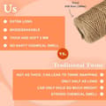 Pikkukuva 3 / 9: OBOSOE Juutte Twine - Hemp Twine String, Heavy Duty, Pakkausmateriaalit, Kodin sisustus, Puutarhanhoito | 2 Pack, 100m/pack, 2mm Paksu