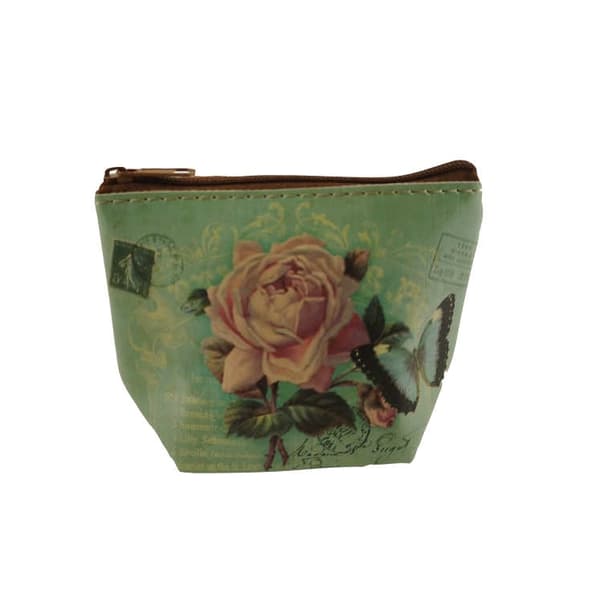 Small Wallet/Coin Purse - Butterfly Rose