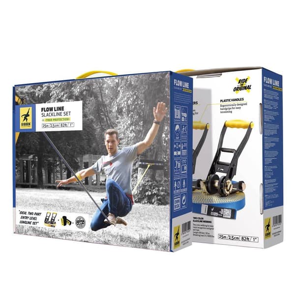 Gibbon Slacklines Flow Line Treewear Blå 25 m