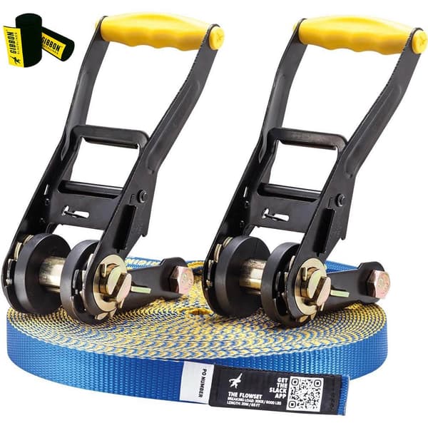 Gibbon Slacklines Flow Line Treewear Blå 25 m