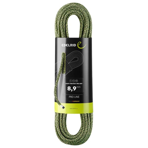 Edelrid Reb Swift Protect Pro Dry 8.9 Mm Grøn 60 m