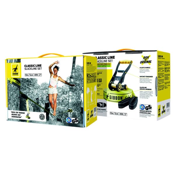 Gibbon Slacklines Classic Line X13 Keltainen 15 m