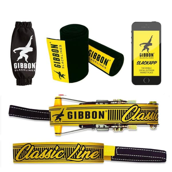 Gibbon Slacklines Classic Line Treewear Gul