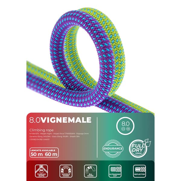 Fixe Climbing Gear Reb Vignemale 8 Mm Lilla 60 m