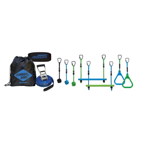 Schildkroet Jungle Line Rope Play Set Black/Blue/Green One Size