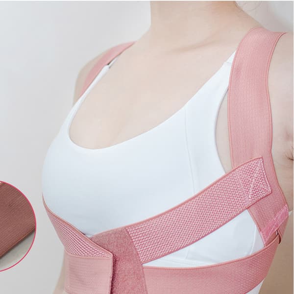 INF Pink Anti-Slouch Posture Corrector Back Brace  L