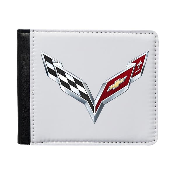 Corvette 2014 Logo Plånbok För Män Med Myntfack