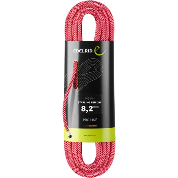 Edelrid Starling Pro Dry 8.2 Mm Reb Rosa 200 m