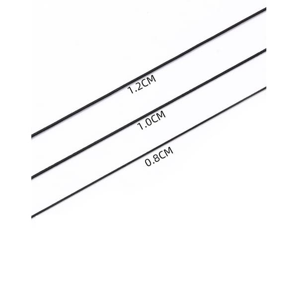 INF Elastisk streng for armbånd, 01# Svart, 1,2 mm