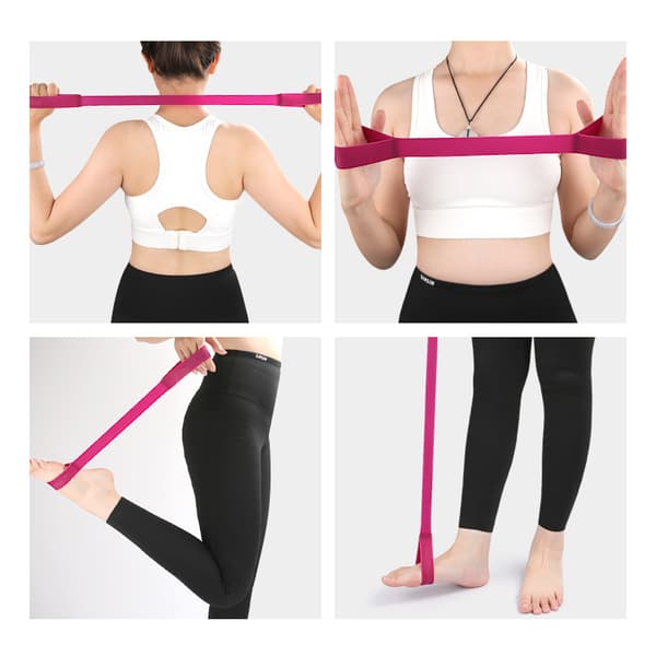INF Modstandsbåndssæt med manchetter (15lb, 30lb, 40lb) - Pink/Lilla