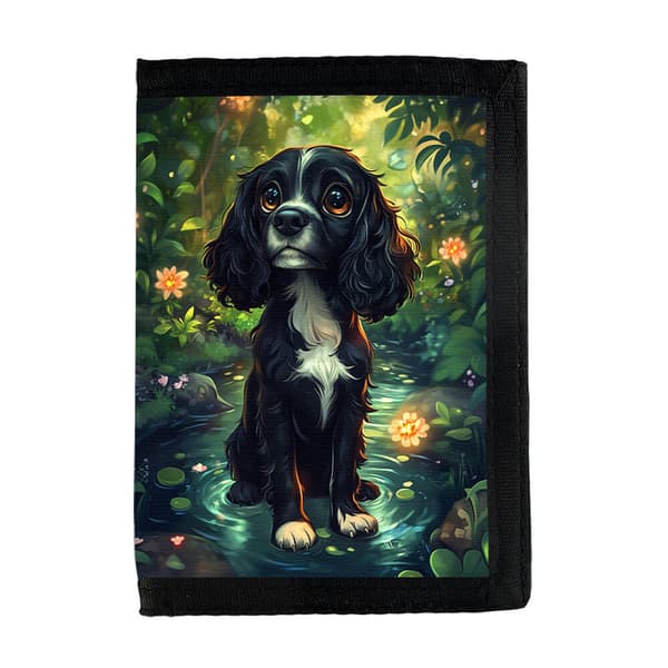 Barn Søt Tegneserie Cocker Spaniel Hund Lommebok