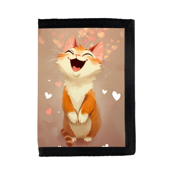 Tecknad Skrattande Katt Plånbok