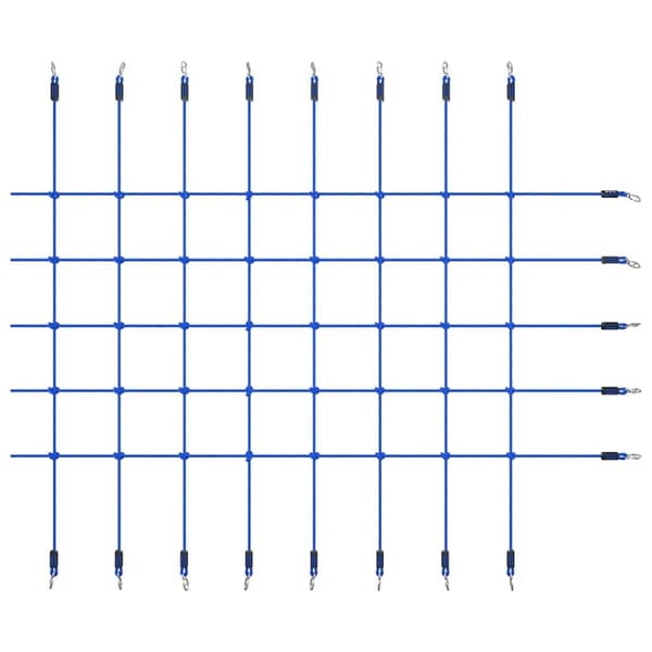 Klätternät 200x150 cm blå