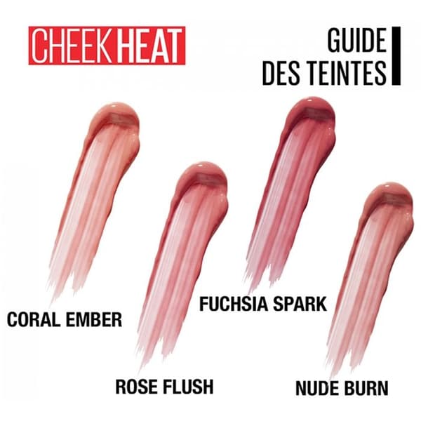 Blush - MAYBELLINE NEW YORK - Cheek Heat gel-kräm - 30 Coral Ember - Frisk glödeffekt