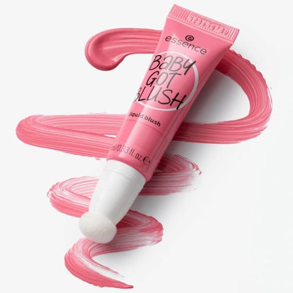 Blush - ESSENCE - Baby Got Blush - Vibrant Pink - Lätt struktur - Sponge Applicator