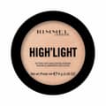 Miniatyrbillede 1 af 2: Kompakte bronzingpulver High'Light  Rimmel London 99350066694 Nº 002 Candleit 8 g