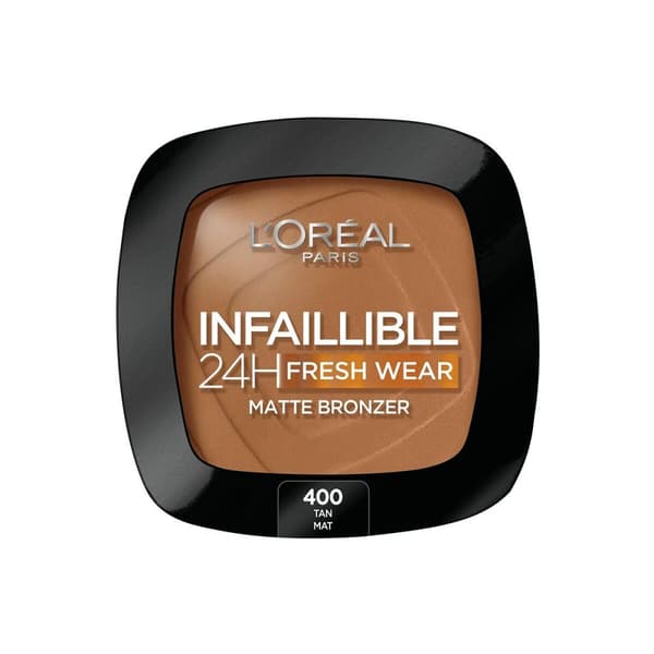 Kompakte bronzingpulver L'Oreal Make Up Infaillible 400-tan doré 24 timer (9 g)