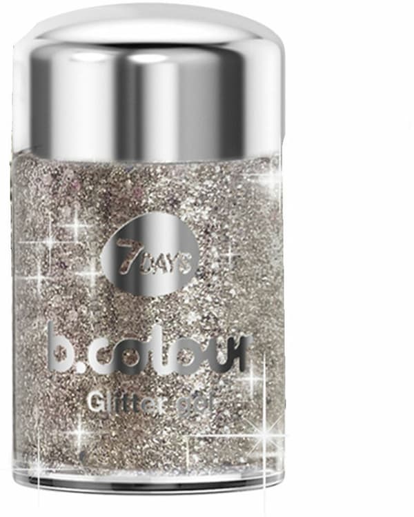 Glitter 7DAYS B.COLOUR WE Silver Nº 04 Dear santa 10 g
