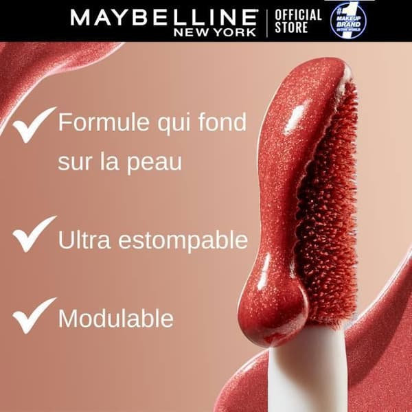 Blush - MAYBELLINE NEW YORK - SUNKISSER BLUSH 08 - Rose Gold - Brun - 12 timmars användning