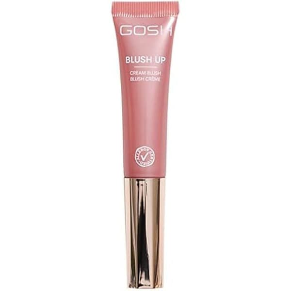 GOSH Blush Cream Blush Up I Blush Stick för definierade ansiktsdrag och mjuka övergångar I Liquid Blush med svamp